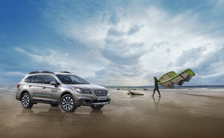 Subaru Outback 2016 - лучший автомобиль  в номинации Универсал повышенной проходимости по итогам национальной премии Автомобиль года в России-2016